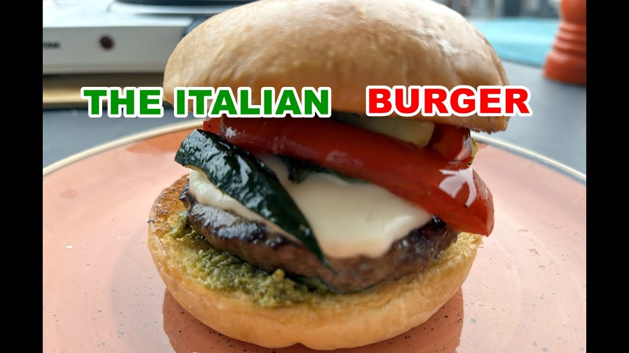 THE ITALIAN BURGER mozzarella,sautéed veggies RECIPE #burger