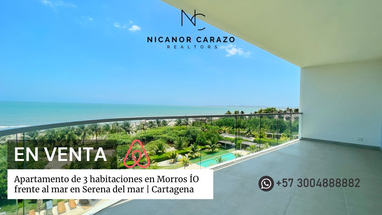 🚩 ¡APARTAMENTO CON INCREÍBLE VISTA AL MAR EN VENTA!: 3 habitaciones en el MORROS IO #Cartagena