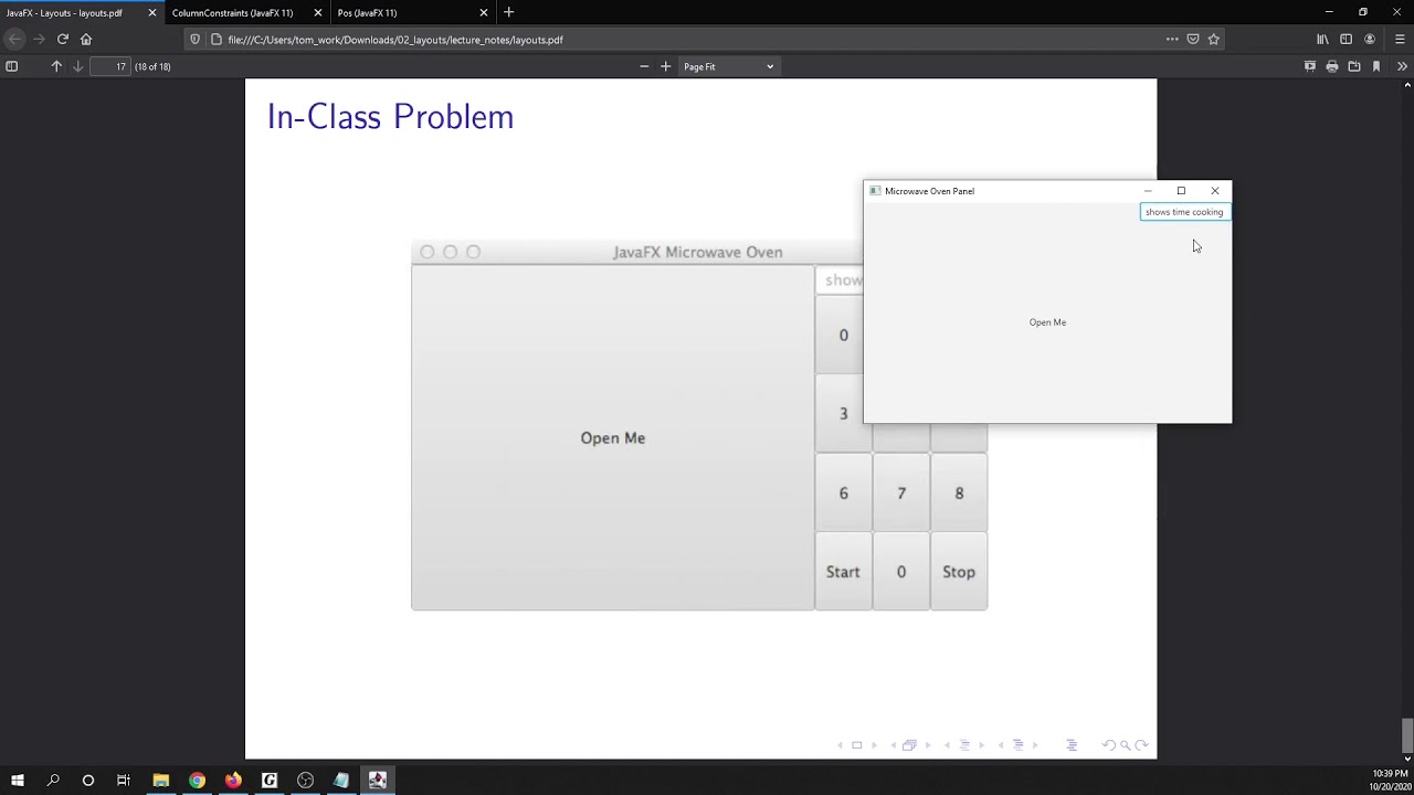 Programming Example: JavaFX Layouts Example