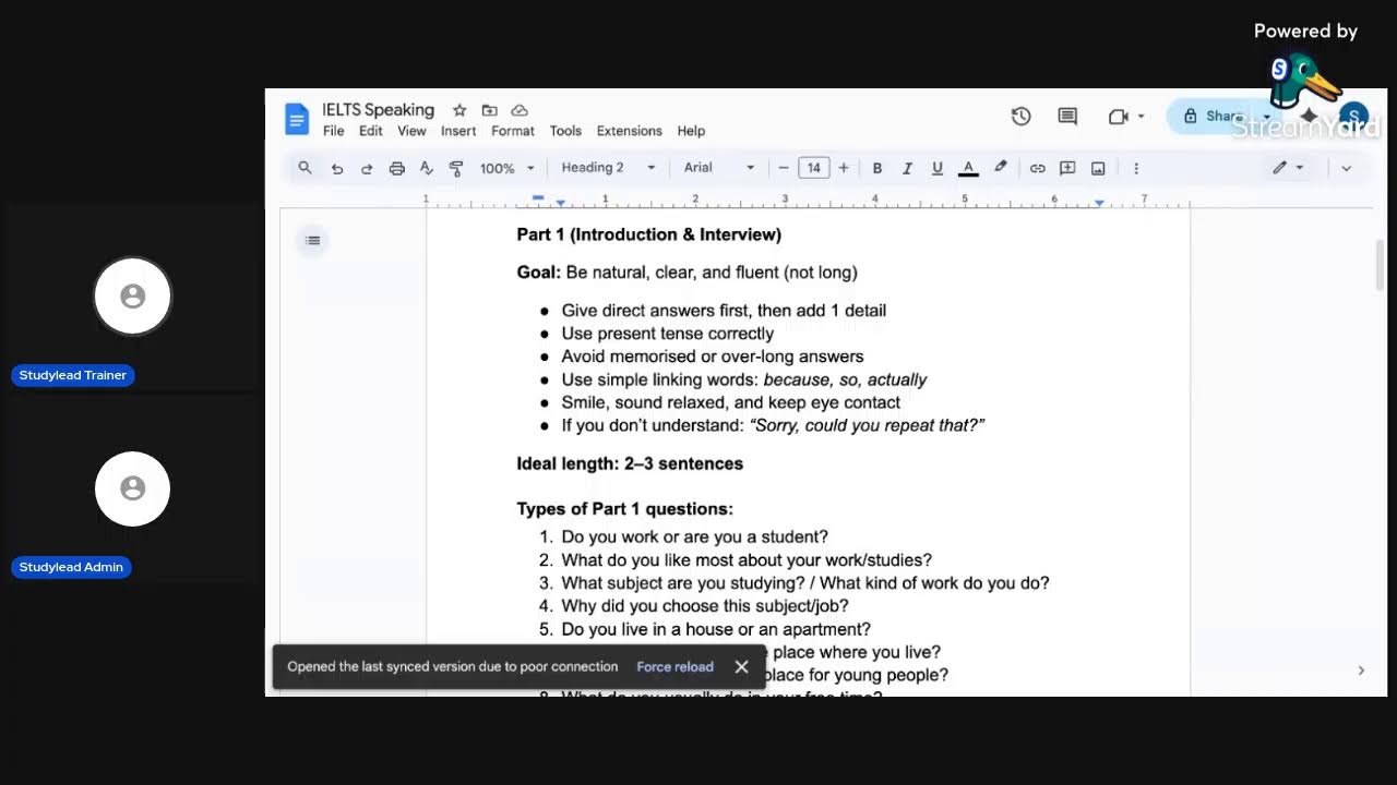 British Council IELTS Crash Course Speaking Class #5 2026