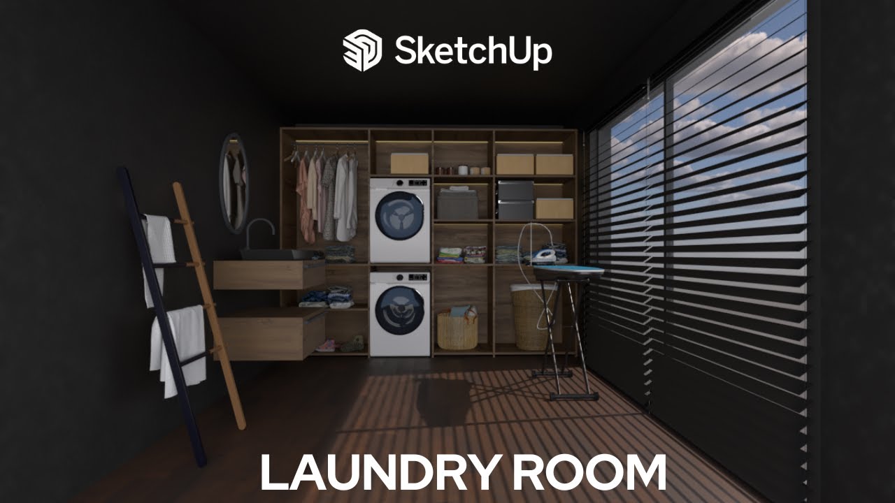 Create a Simple & Fast Laundry - SketchUp on Macbook Air m3