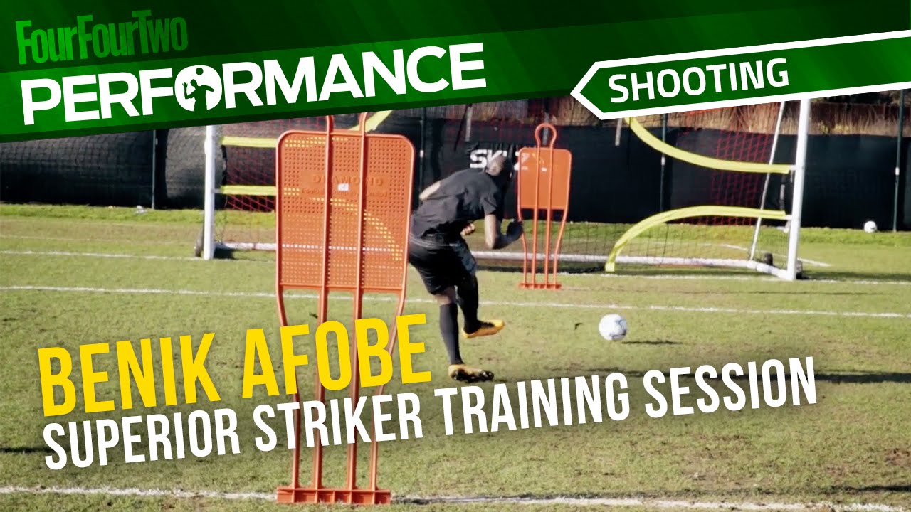 Superior Striker trains with Benik Afobe | Soccer shooting drill | Pro training