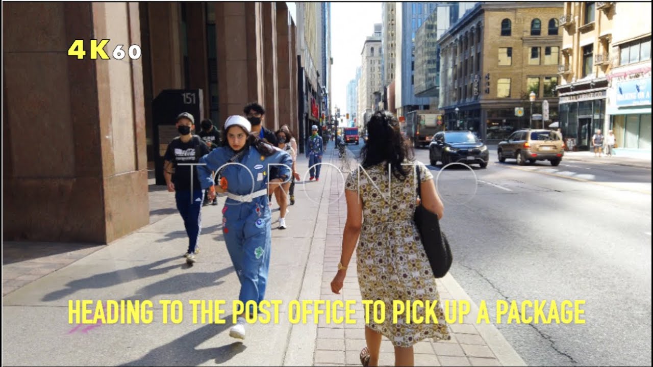 Toronto Picking Up A Package Walk - From Downtown To A Corktown Postal Outlet To Collect A Large Box