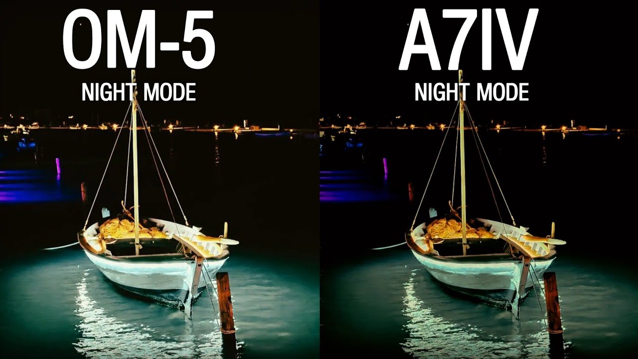OM Systems OM-5 VS Sony A7IV Night Mode Camera Comparison