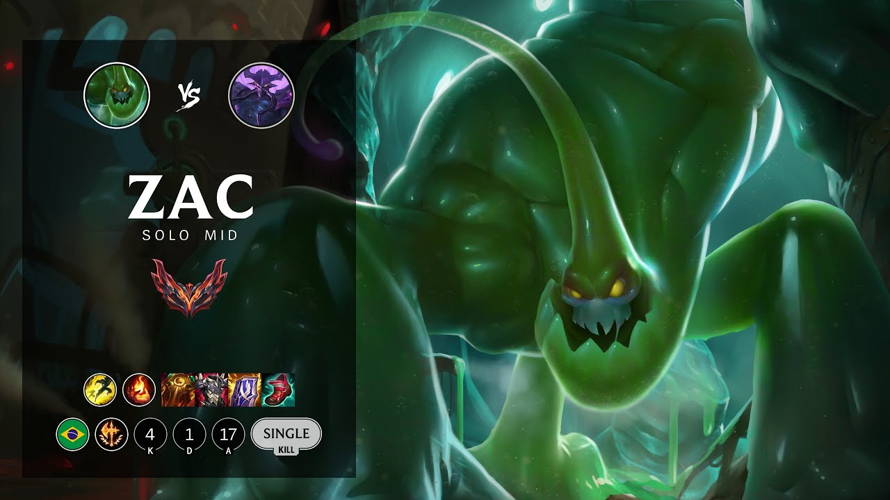 Zac Mid vs Kassadin - BR Grandmaster Patch 12.17