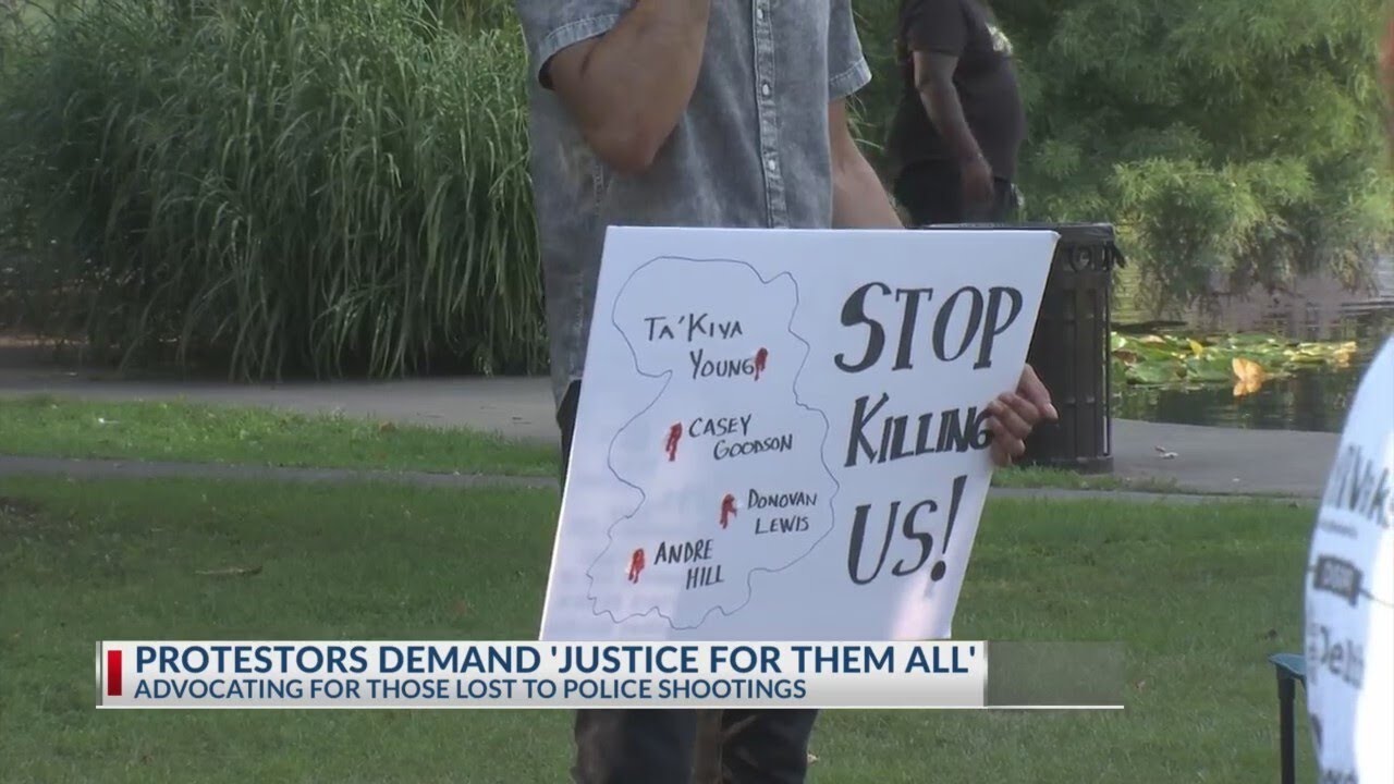 Protest calls for justice for those lost to police shootings