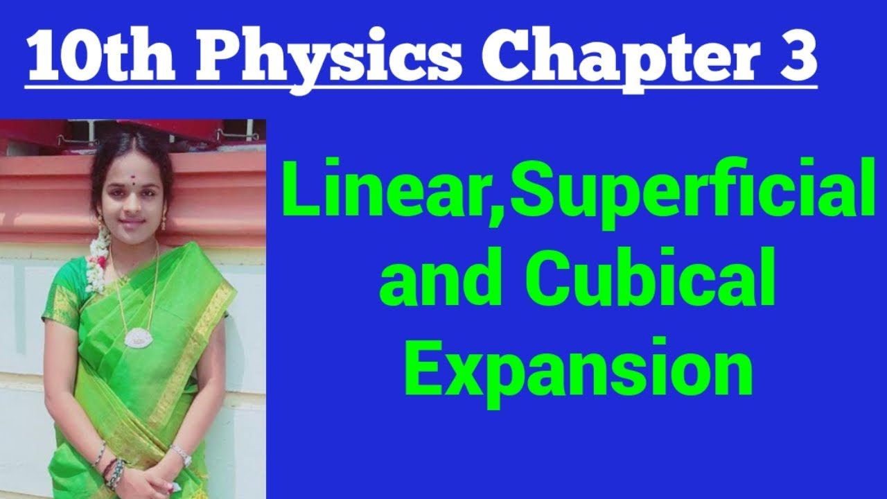 Linear, superficial and cubical expansion and its co efficient 10th physics Thermal physics