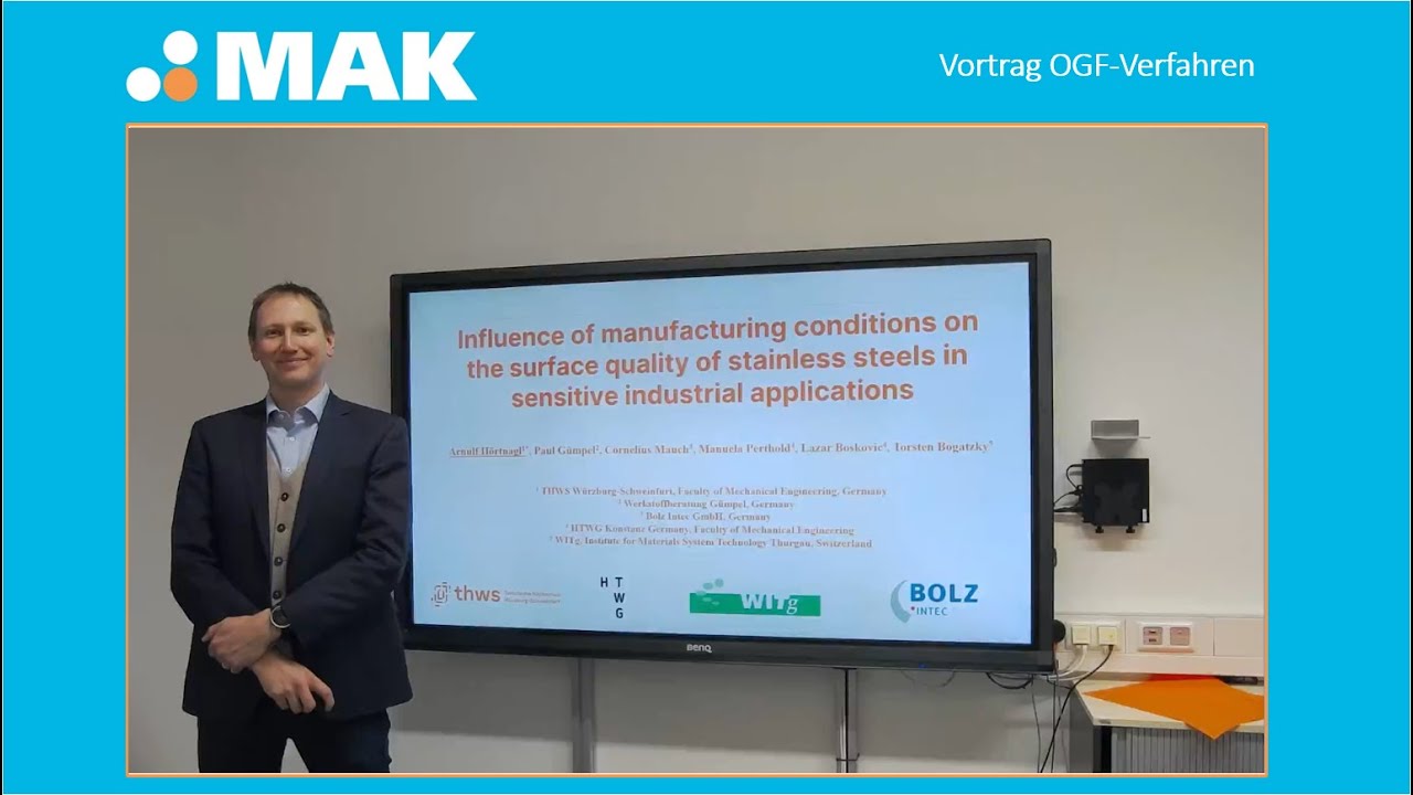 MAK | Vortrag OGF-Verfahren - Oberflächenbearbeitung kleiner 0,5mµ von BOLZ INTEC
