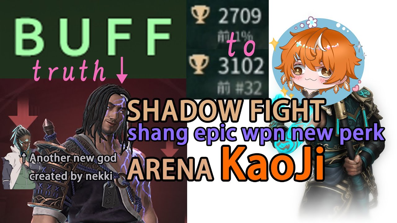 【Shadow Fight Arena】2025.12.27 Rank 3v3 Try SHANG epic new perk from 2709 to 3102 scores！