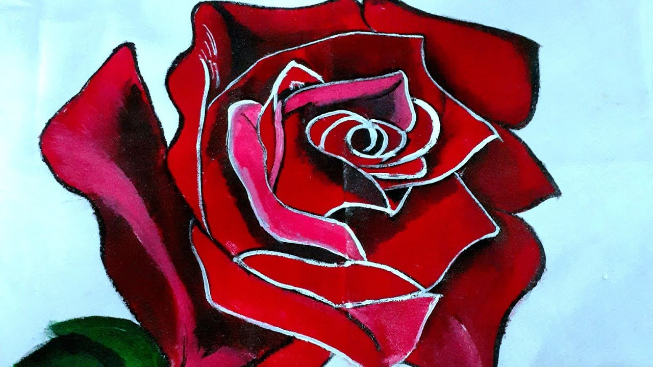 Rose painting #art #painting #tshirtday