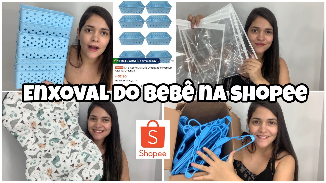 Compras para o enxoval do bebê na shopee + mostrei valores!