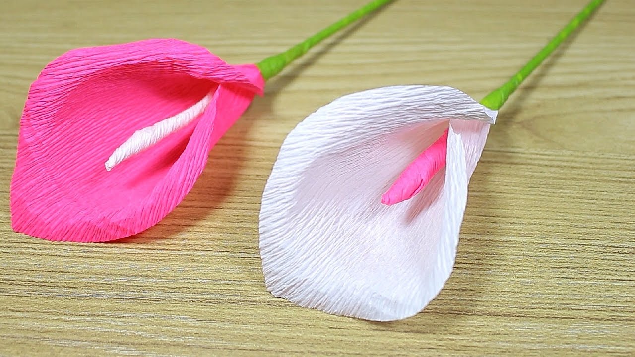 How to make Paper Flower 2017 - Flower Making of Crepe Paper - DIY Paper Crafts