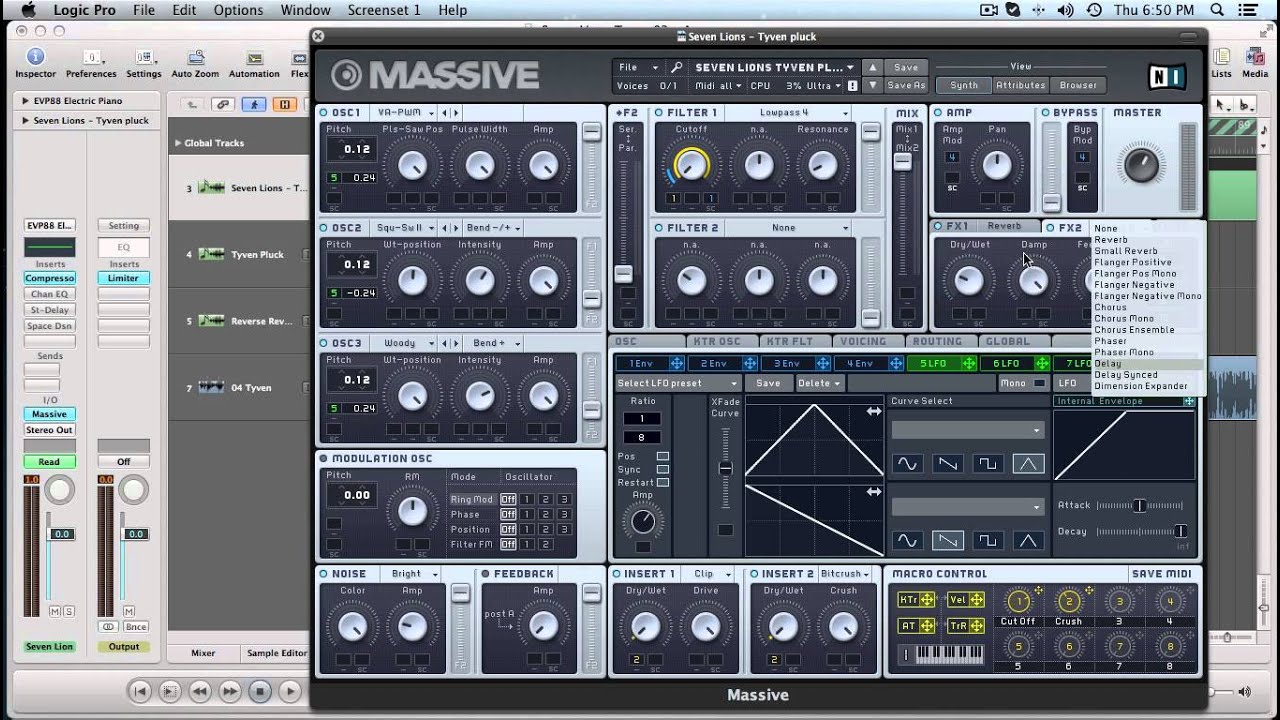 Massive Tutorial: Seven Lions - Tyven Pluck Synth