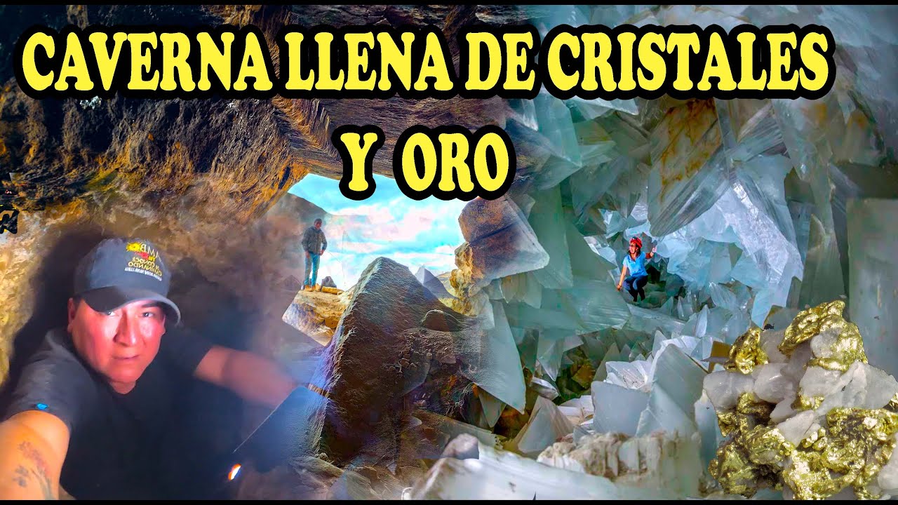 encontramos caverna lleno de CRISTALES y ORO en Perú