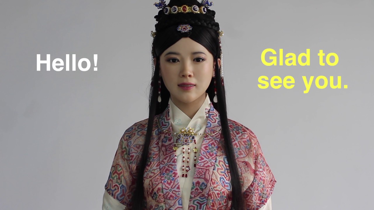 Beautiful & smart! Chinese humanoid robot Jiajia says hi