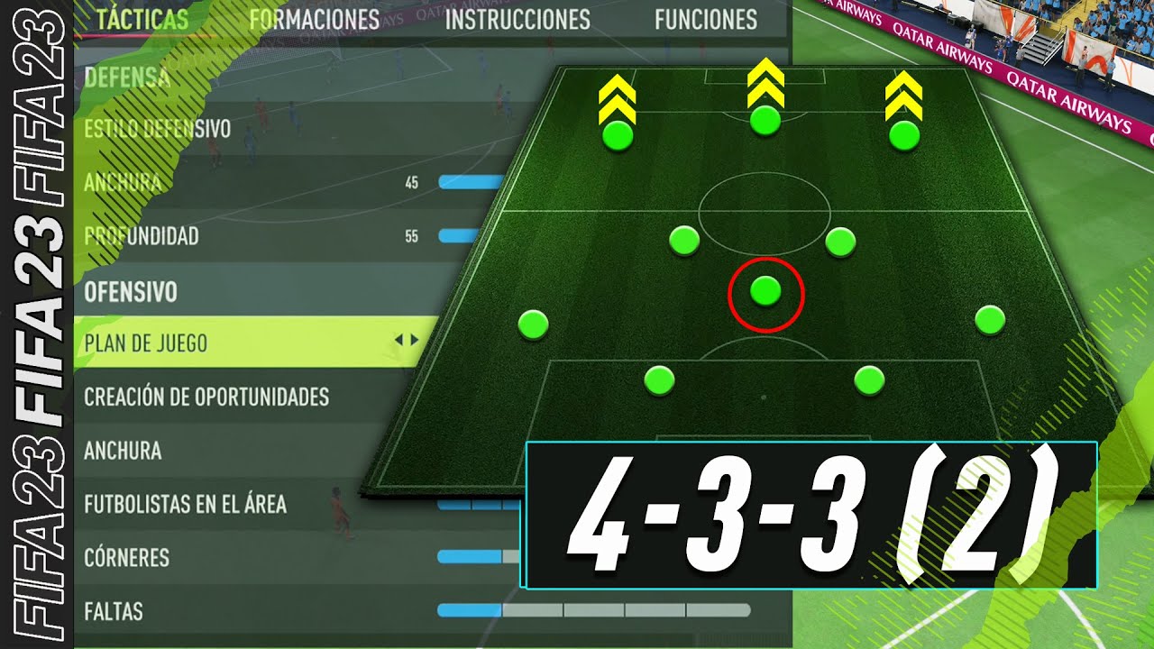 FIFA 23 FORMACIÓN 433(2) |✅📋 ¿Mejor formación ataque y defensa?