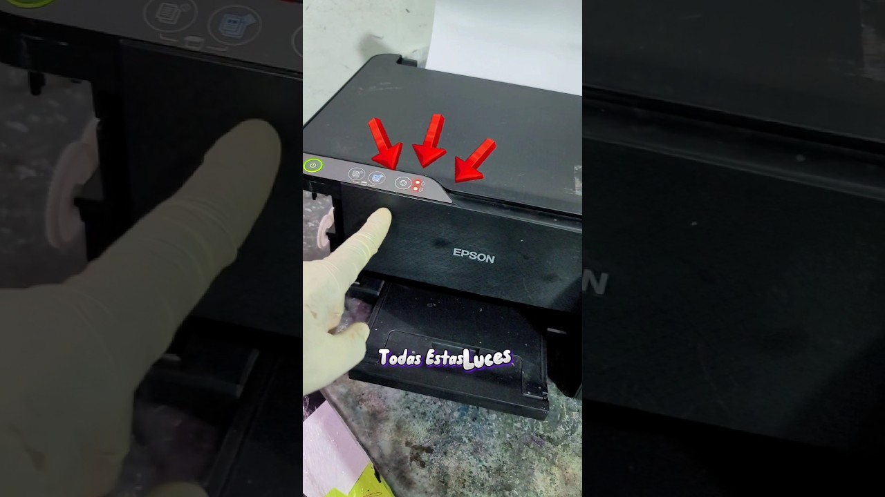 SOLUCI&Oacute;N ERROR DE TINTA Y PAPEL #printer #epson