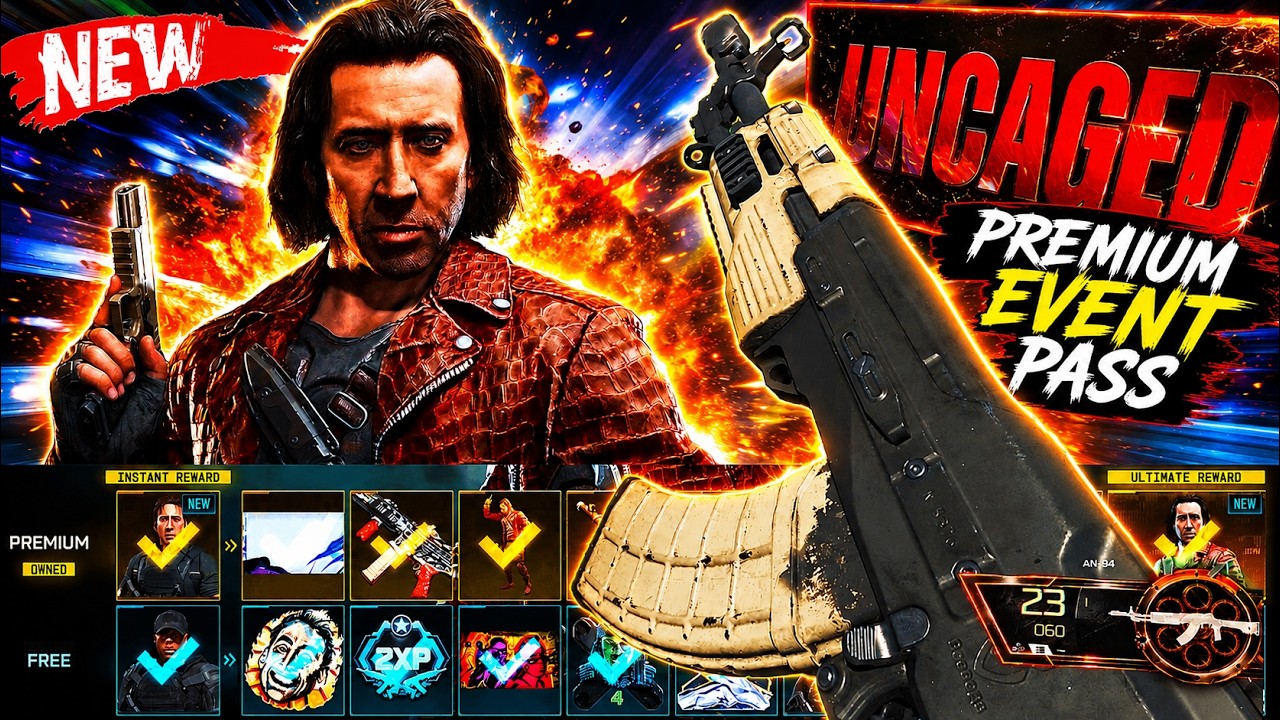 Всё содержимое НОВОГО премиального боевого пропуска Uncaged (Полный обзор)