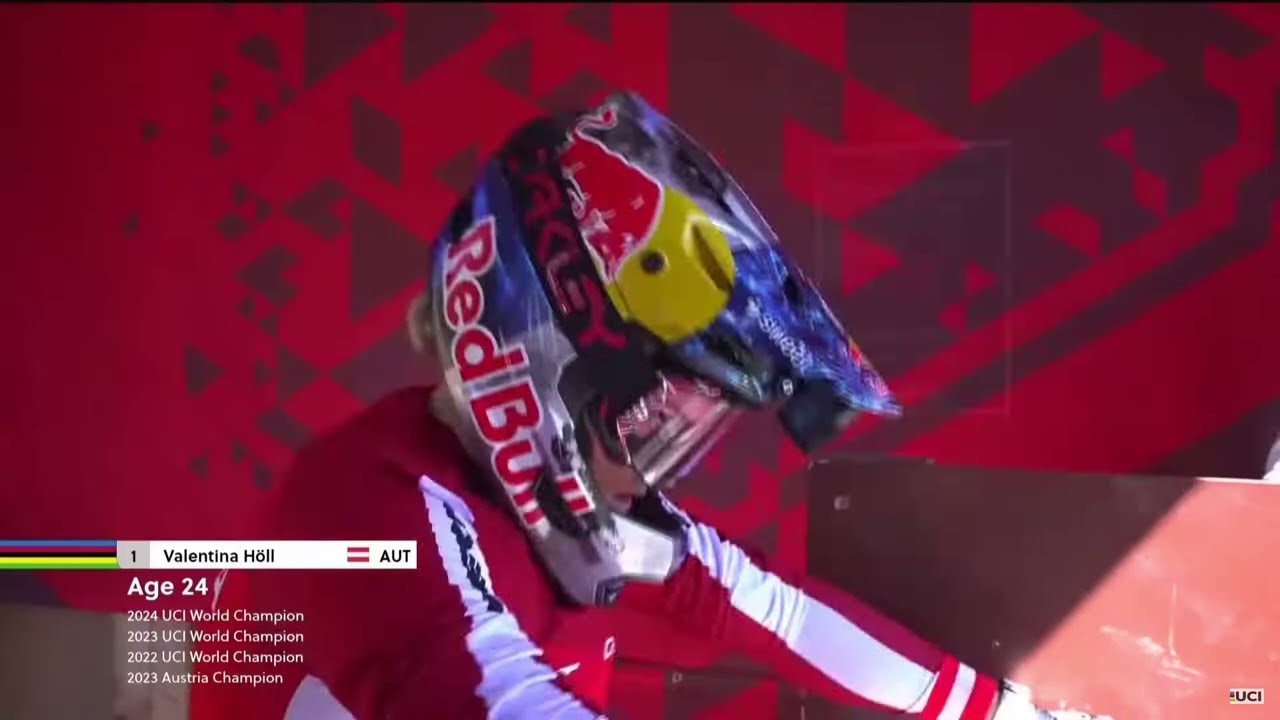 Vali Höll 2025 UCI DH Worldchampionship Race run.