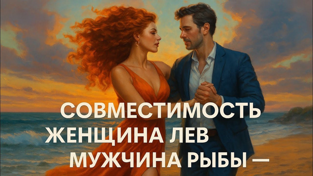 Совместимость - Женщина Лев - Мужчина Рыбы - Танец на Песке Любви #лев #рыбы #совместимость #любовь