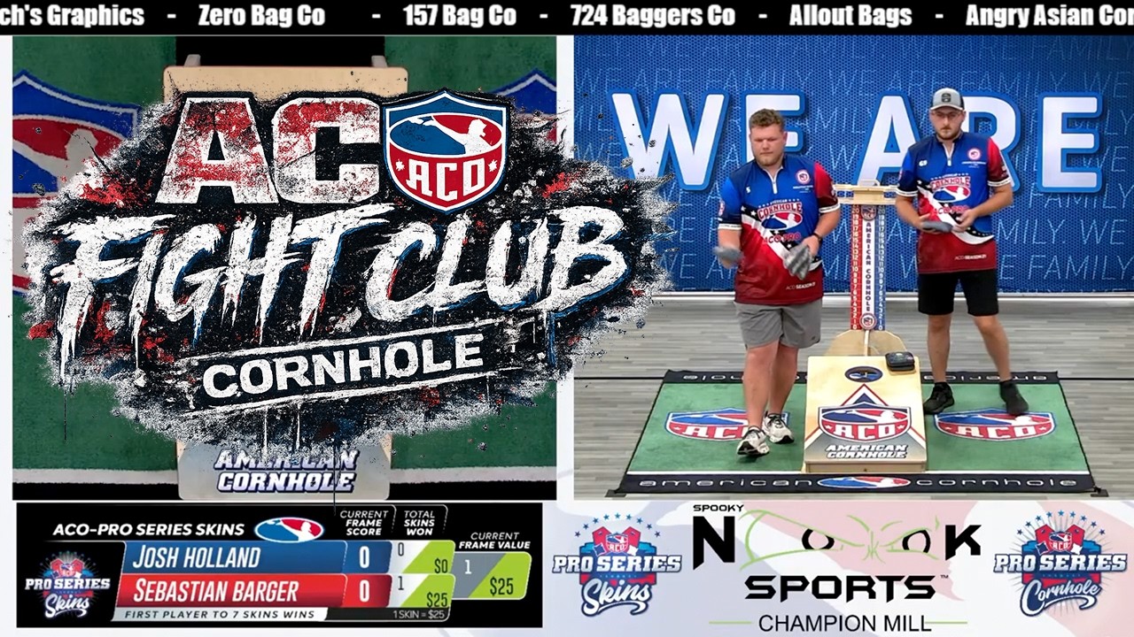 Sebastian Barger vs Josh Holland &ndash; World Title Rematch | Friday Night Fight Club Cornhole