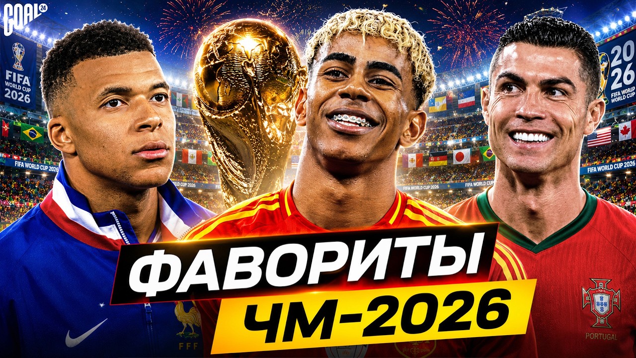 ТОП-10 Главные ФАВОРИТЫ ЧМ 2026! Кто из них выиграет Чемпионат Мира? @GOAL24