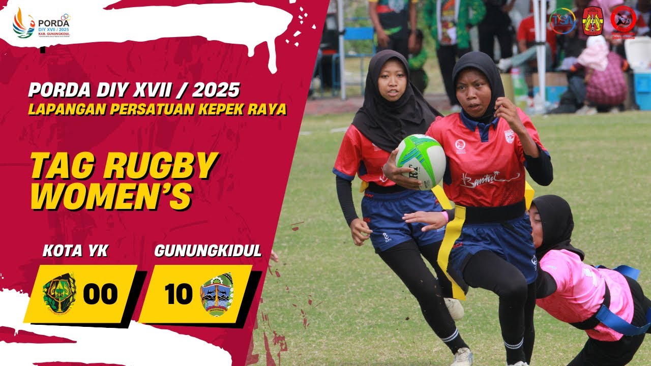 Kota Yogyakarta 00 vs 10 Gunungkidul  Tag Rugby Women’s   PORDA XVII DIY RUGBY 2025