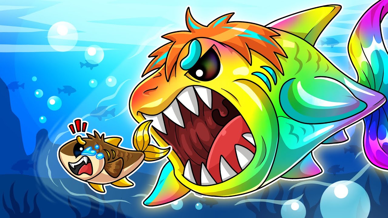 超レアな巨大な魚になって全てを食べまくってみた！【 ロブロックス Roblox 】