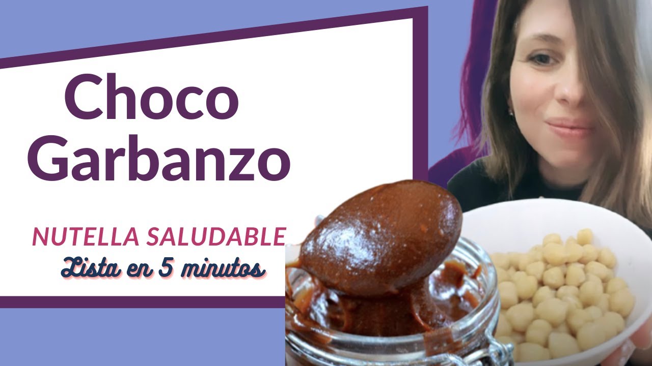 Crema de Chocolate Saludable: Choco garbanzo, lista en 5 minutos.