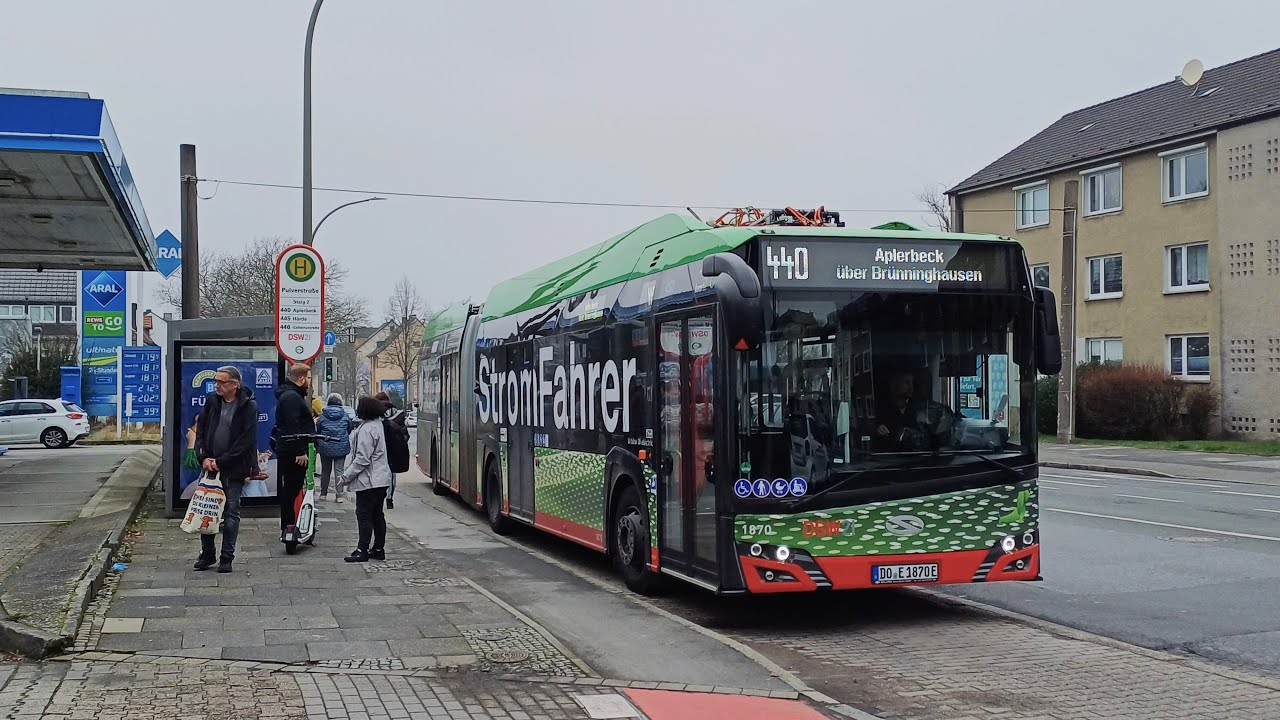 [Sound] Bus Solaris Urbino 18 electric | #1870 | Dortmunder Stadtwerke AG (DSW21)