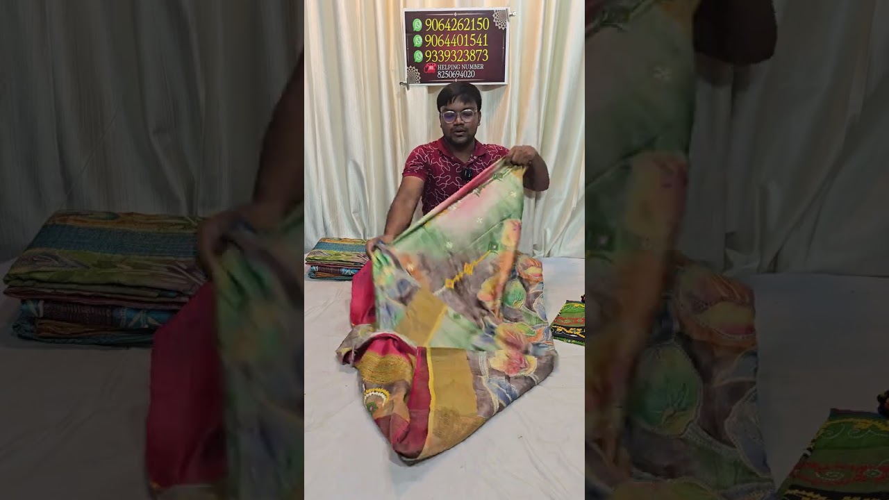 আজকে নতুন কিছু ☺✨💗| Tussar Kantha Stitich Sarees | Silk Mark Certified | Kantha Saree |Saree Fashion