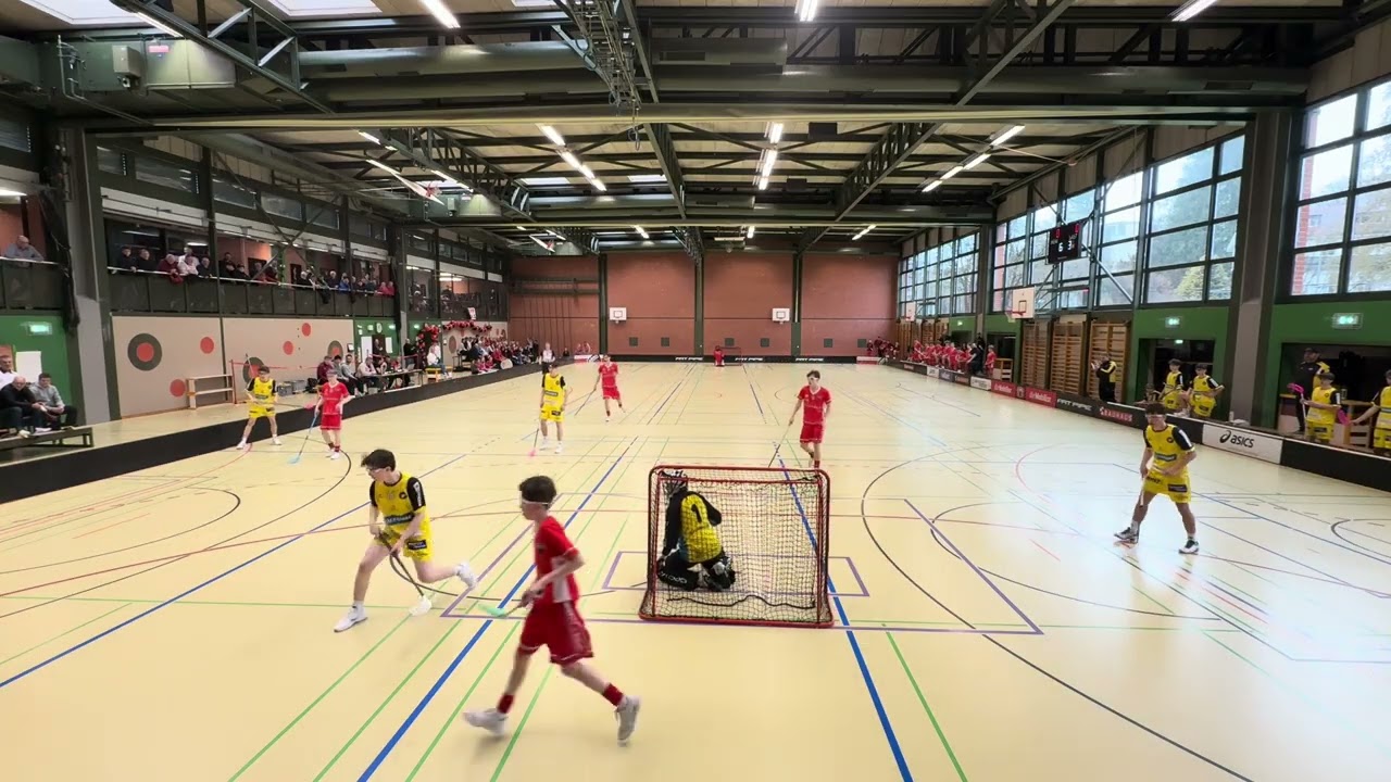 Playoff 1/4 Final Runde.2, Drittel.1, Jona-Uznach Flames u16A VS. Floorball Köniz u16A, 14.032026