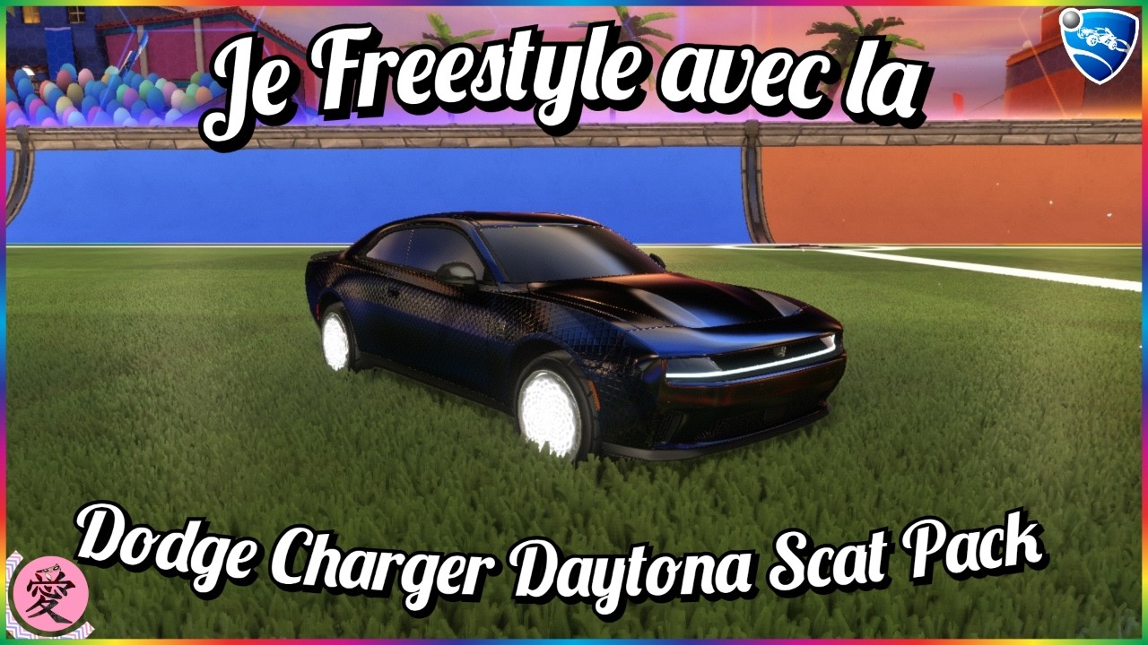 Je FREESTYLE avec la nouvelle DODGE CHARGER (daytona scat pack) sur ROCKET LEAGUE ! ⚽🏎️