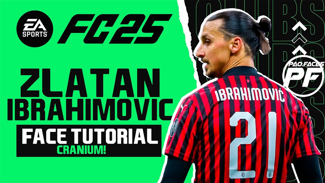 EA FC 25 Zlatan Ibrahimović FACE CRANIUM -  Pro Clubs Face Creation - CAREER MODE - LOOKALIKE MILAN