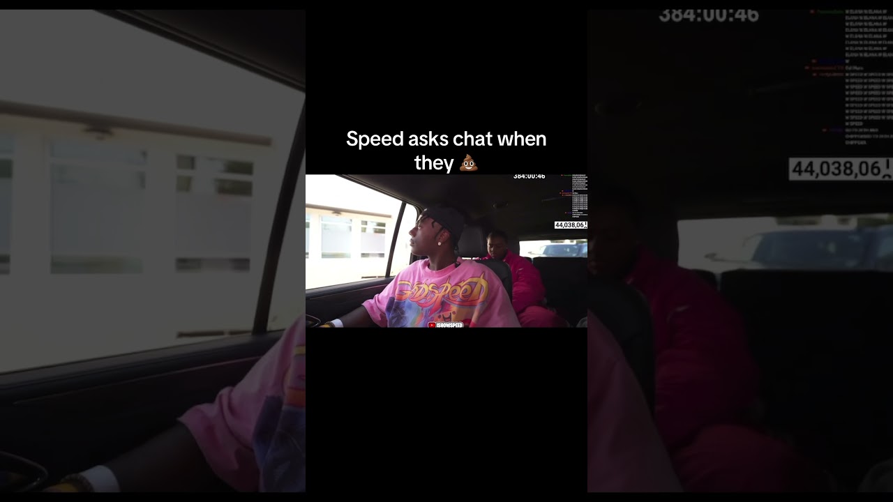 Speed asks chat when they 💩 @IShowSpeed #ishowspeed #ishowspeedshorts #poop