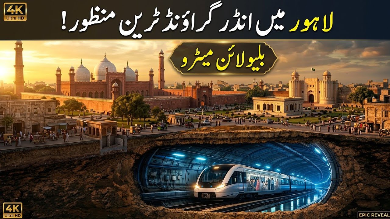 Pakistan's FIRST Fully Underground Metro Train! Lahore Blue Line - $2 Billion Mega Project