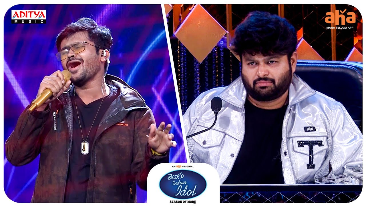 Telugu Indian Idol S3 | Sarigama Performance by Anirudh Suswaram | Thaman | Karthik | Aha