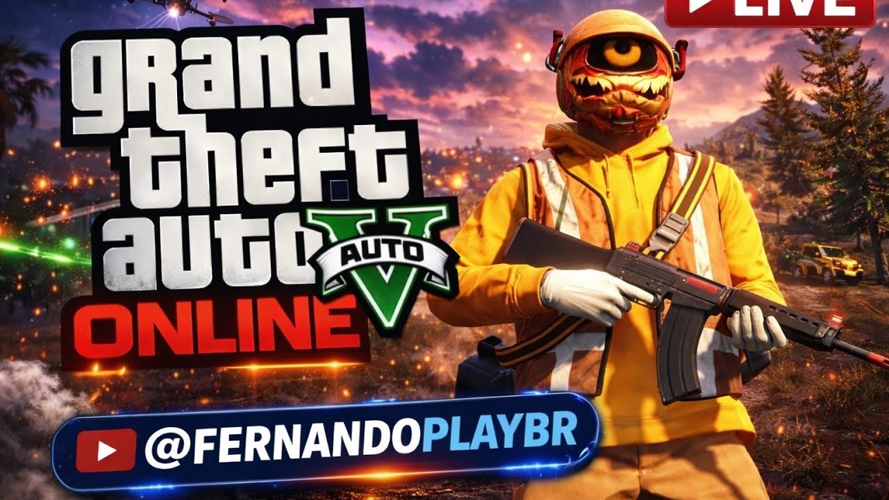 Jogando - GTA 5 ONLINE -(GTA 5 - Português PT - BR) no PS4 .