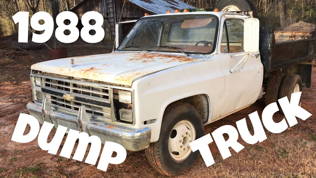 1988 Chevy R30 Dump Truck Squarebody 1 ton dump truck TBI to carb swap