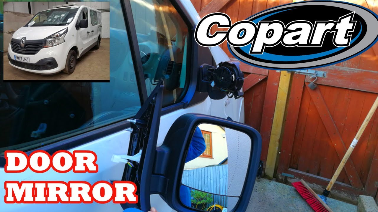 Replacing a smashed Door mirror. Renault trafic