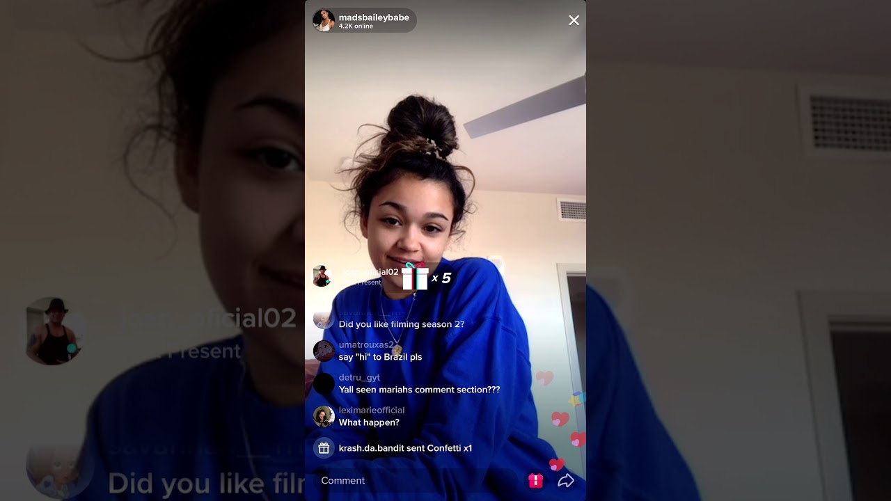 Madison Bailey Speaks Facts (Tik Tok Live 12/21)
