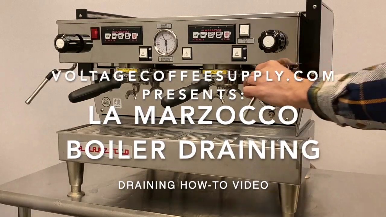 How To Drain Your Commercial Espresso Machine Draining Video La Marzocco - Voltage Coffee Supply