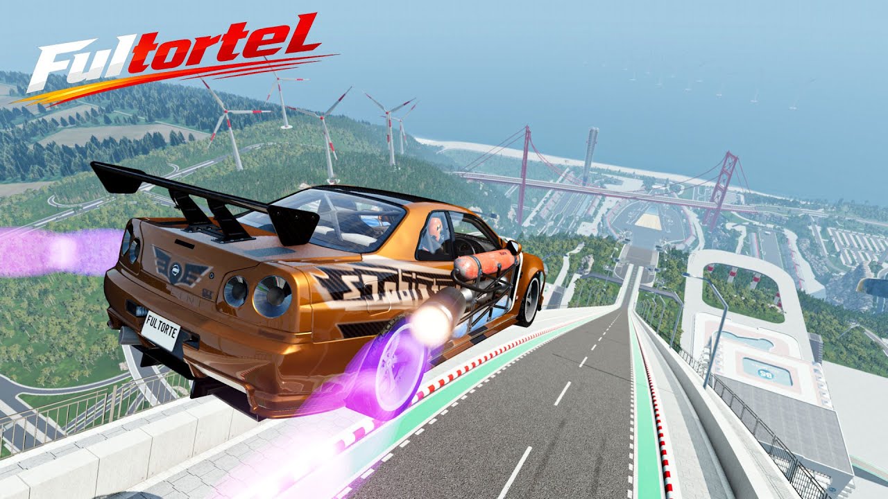 All Boosted Cars Full Throttle Downhill Mayhem | BeamNG.drive Simulation