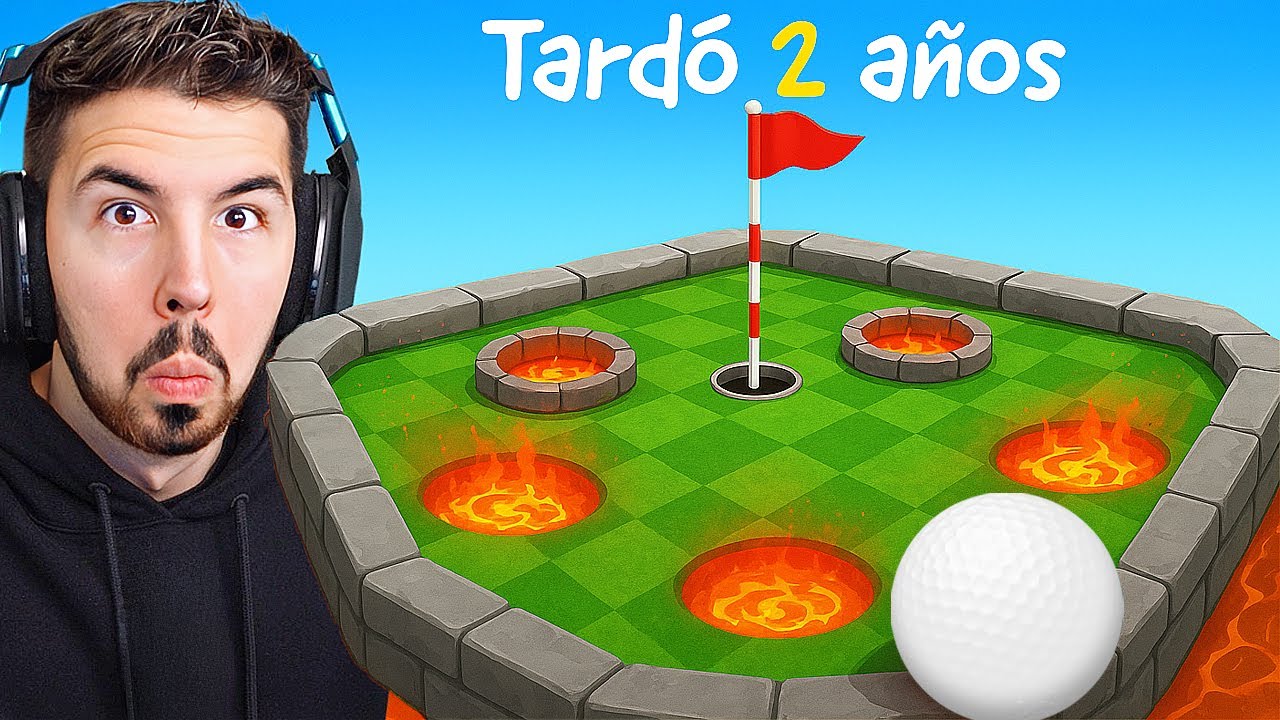 Tard&oacute; 2 a&ntilde;os en hacer este mapa de GOLF IT...