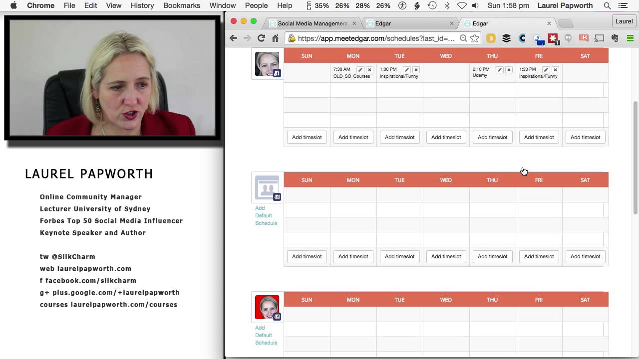 Schedule and automate Udemy course links to Social Media