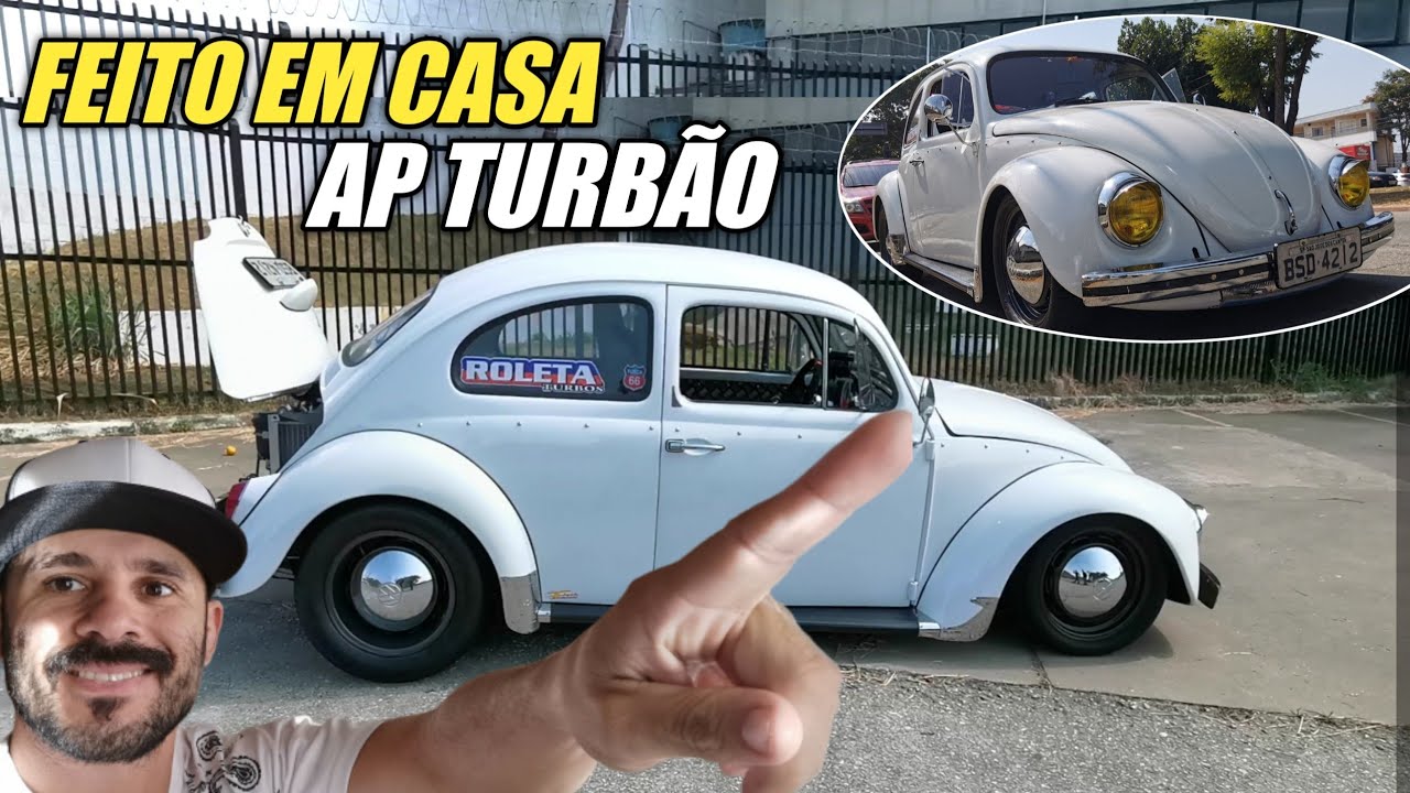 FUSCA TURBO AP 2.0 FORJADO  FEITO EM CASA - IMPRESSIONA COMO ELE TRACIONA