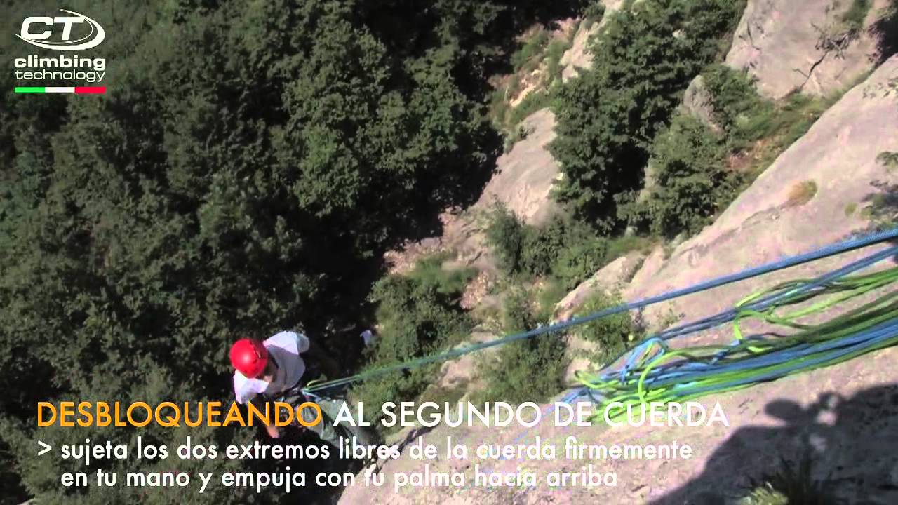ALPINE UP (Español) Revolucionario asegurador/descensor de Climbimg Technology