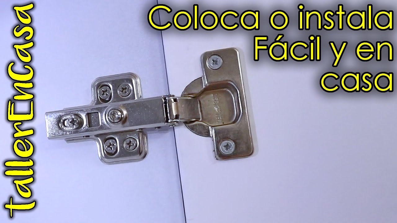 Cómo instalar bisagras de cazoleta nivel principiantes
