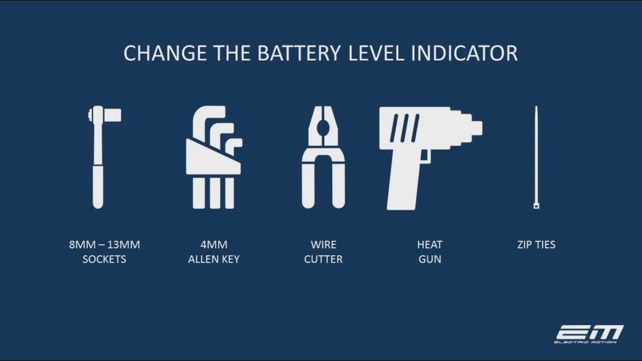 HOW TO CHANGE THE BATTERY LEVEL INDICATOR