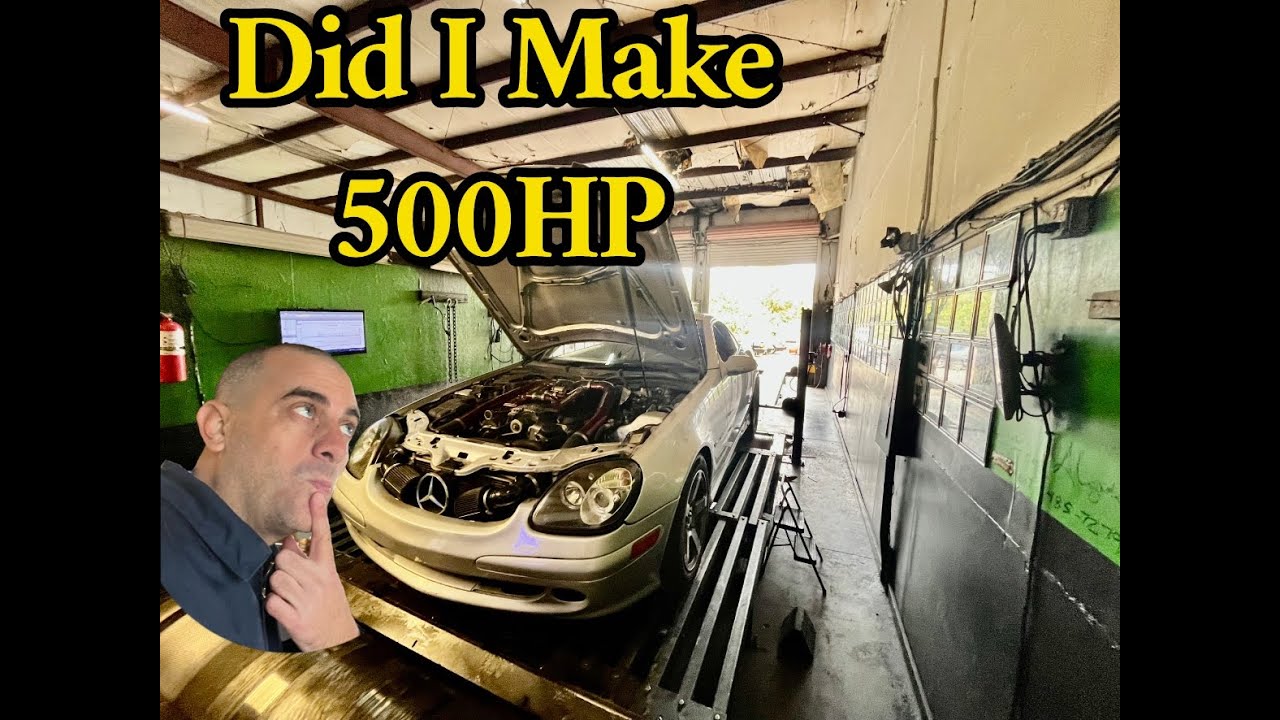 Dyno SLK32 AMG Making Over 400HP On Low Boost